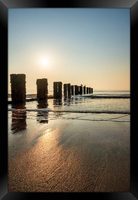 Sunrise Shadows on the Yorkshire Coast Framed Print by Tim Hill