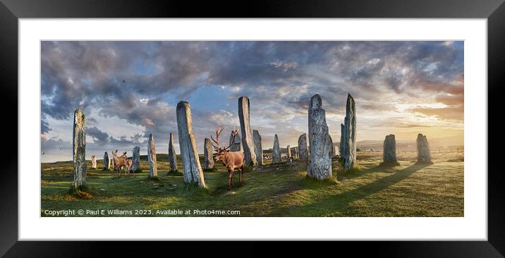 The Picturesque Amazing Callanish Stones Isle of Lewis Sunrise Framed Mounted Print by Paul E Williams