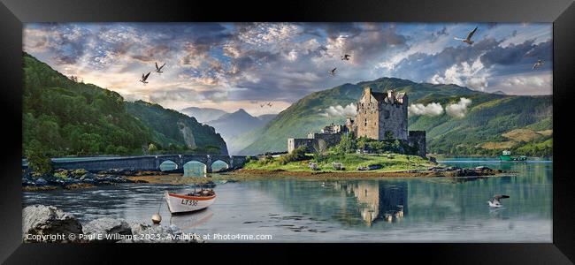 Photo of the Beautiful Enigmantic Eilean Donan Castle  Framed Print by Paul E Williams