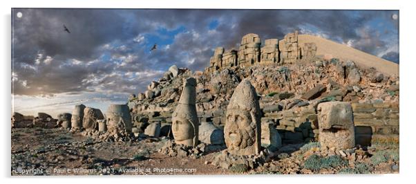 Photos of the Statues of Mount Nemrut  Spectacular Mountain Top  Acrylic by Paul E Williams