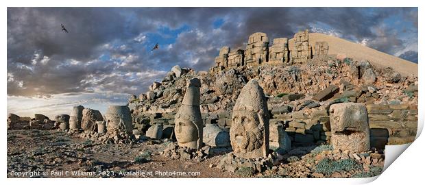 Photos of the Statues of Mount Nemrut  Spectacular Mountain Top  Print by Paul E Williams