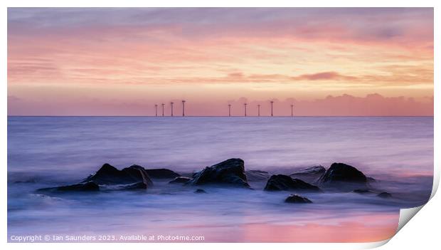 Caister at Dawn Print by Ian Saunders