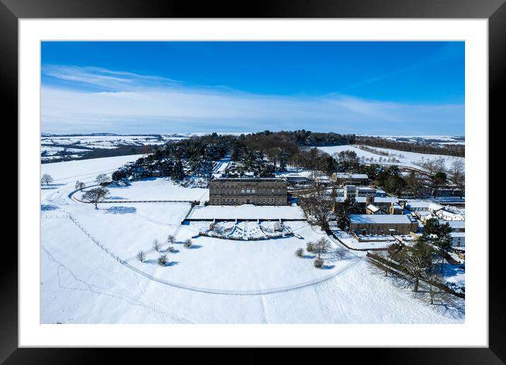 Wentworth Castle Grounds Framed Mounted Print by Apollo Aerial Photography