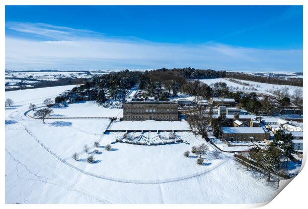 Wentworth Castle Grounds Print by Apollo Aerial Photography