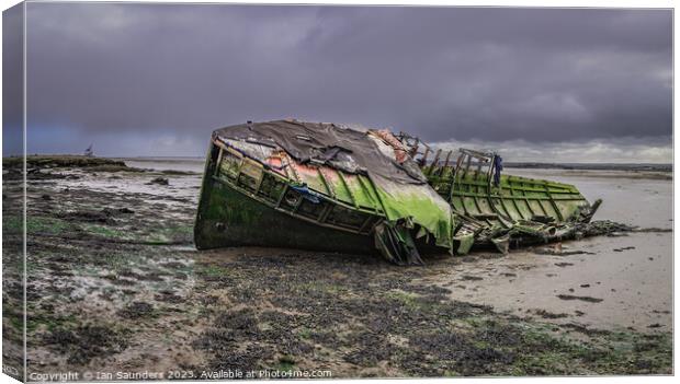 Wrecked  Canvas Print by Ian Saunders