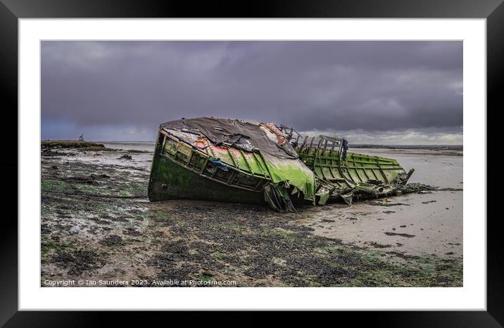 Wrecked  Framed Mounted Print by Ian Saunders