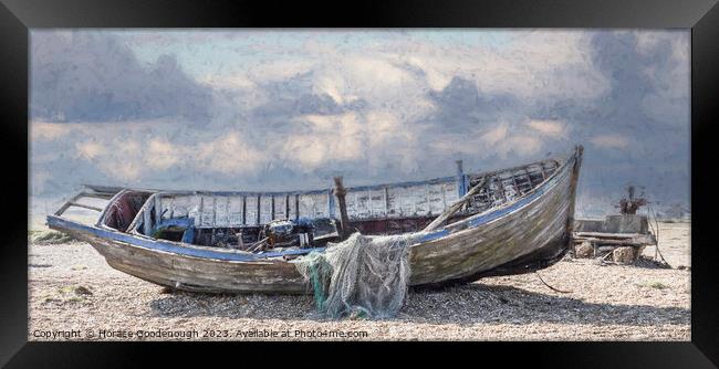 Fishing nets Framed Print by Horace Goodenough