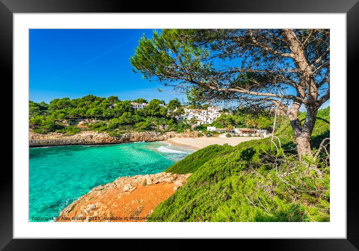 Cala Anguila beach  Framed Mounted Print by Alex Winter