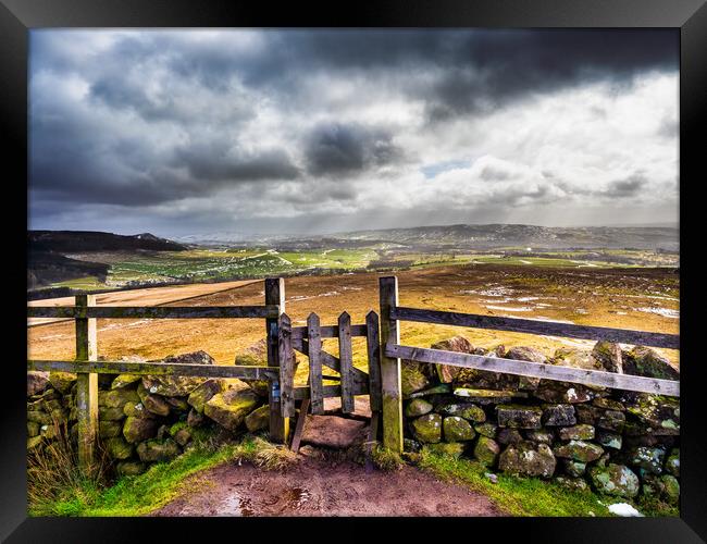 The Gateway to the Moors Framed Print by James Elkington