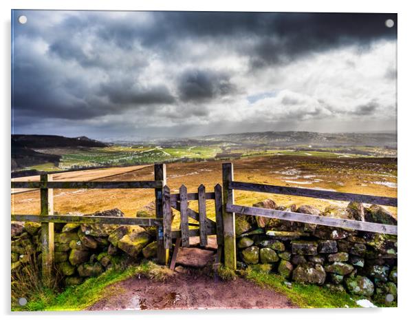 The Gateway to the Moors Acrylic by James Elkington