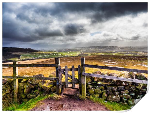 The Gateway to the Moors Print by James Elkington