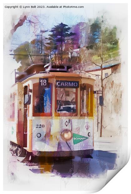 Porto Tram Print by Lynn Bolt