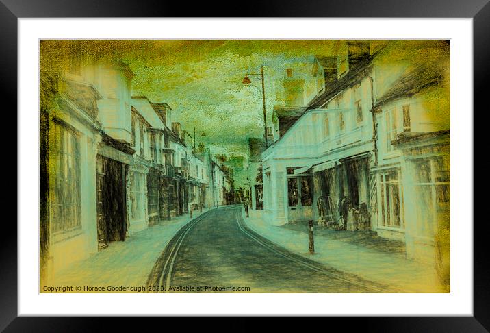 Harbour Street Framed Mounted Print by Horace Goodenough