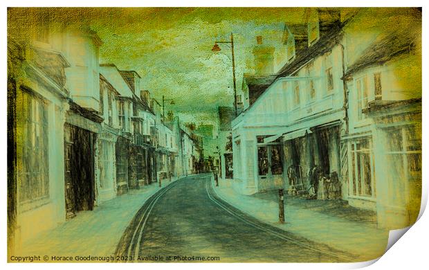 Harbour Street Print by Horace Goodenough