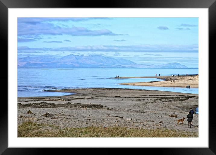 The Pow Burn Prestwick and Arran Framed Mounted Print by Allan Durward Photography