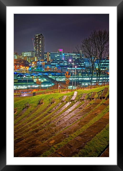 Sheffield Skyline  Framed Mounted Print by Darren Galpin