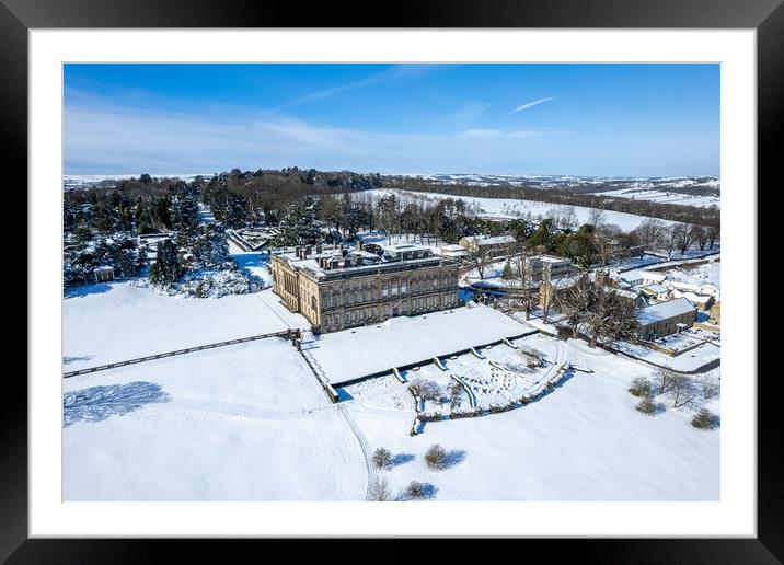 Wentworth Castle Grounds Framed Mounted Print by Apollo Aerial Photography