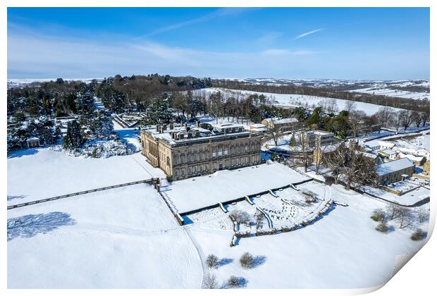 Wentworth Castle Grounds Print by Apollo Aerial Photography