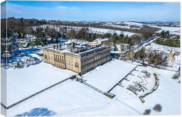 Wentworth Castle Canvas Print by Apollo Aerial Photography