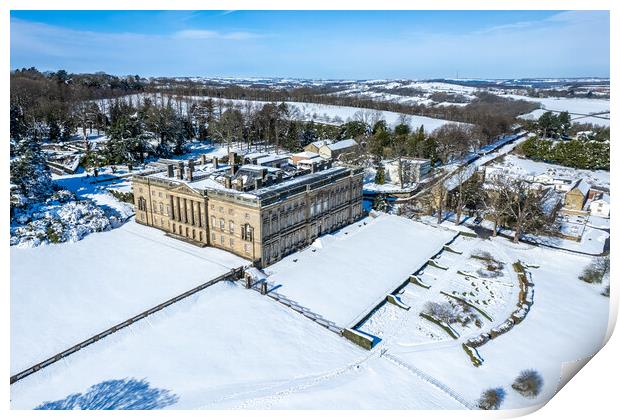 Wentworth Castle Print by Apollo Aerial Photography