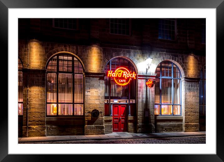 Hard Rock Cafe Framed Mounted Print by chris smith
