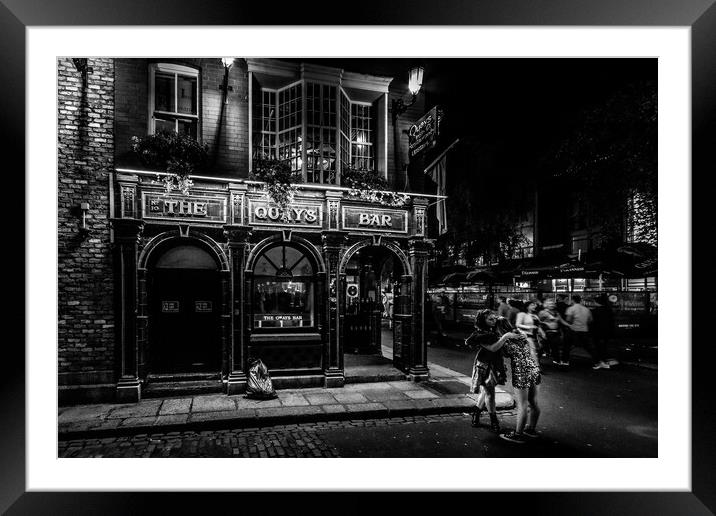 The Quays bar Framed Mounted Print by chris smith