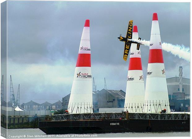 Red Bull air race Canvas Print by Stan Mitchell