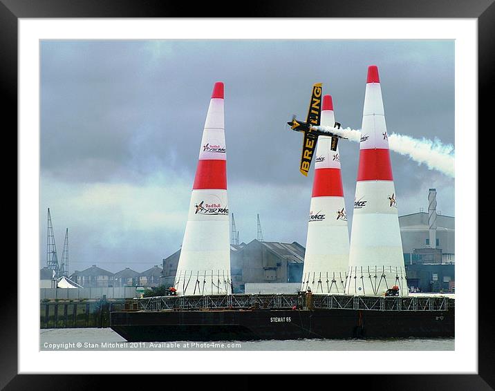 Red Bull air race Framed Mounted Print by Stan Mitchell