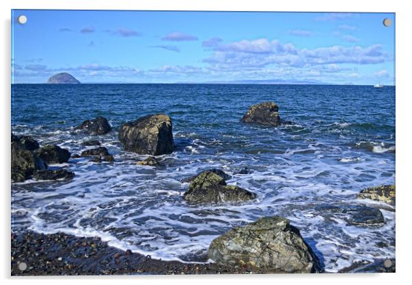 Seascape in South Ayrshire Acrylic by Allan Durward Photography