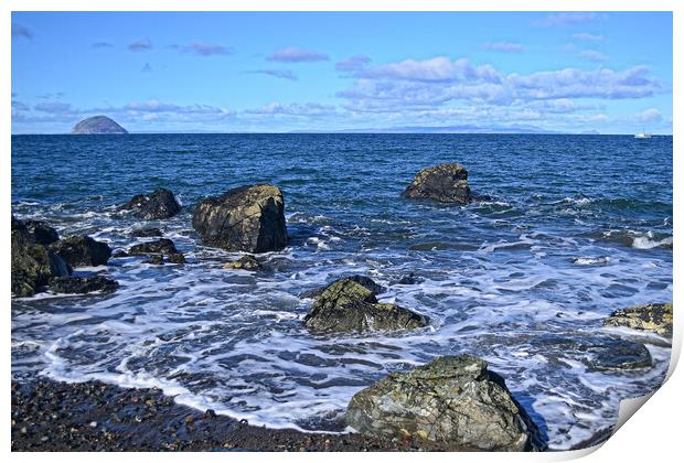 Seascape in South Ayrshire Print by Allan Durward Photography