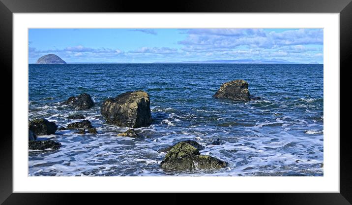 Lendalfoot seascape, South Ayrshire Framed Mounted Print by Allan Durward Photography