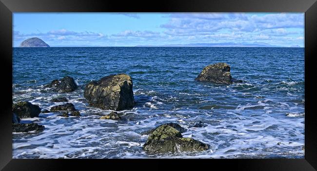 Lendalfoot seascape, South Ayrshire Framed Print by Allan Durward Photography