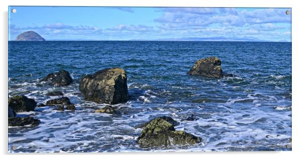 Lendalfoot seascape, South Ayrshire Acrylic by Allan Durward Photography
