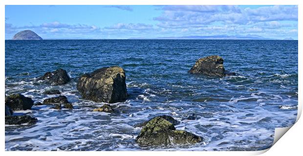 Lendalfoot seascape, South Ayrshire Print by Allan Durward Photography