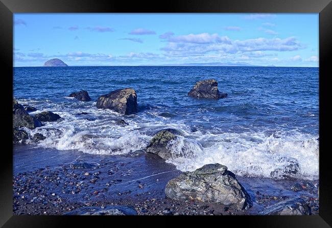 South Ayrshire seascape at Lendalfoot Framed Print by Allan Durward Photography