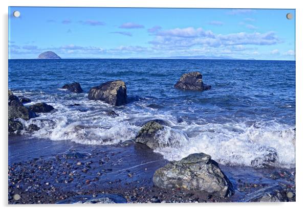 South Ayrshire seascape at Lendalfoot Acrylic by Allan Durward Photography