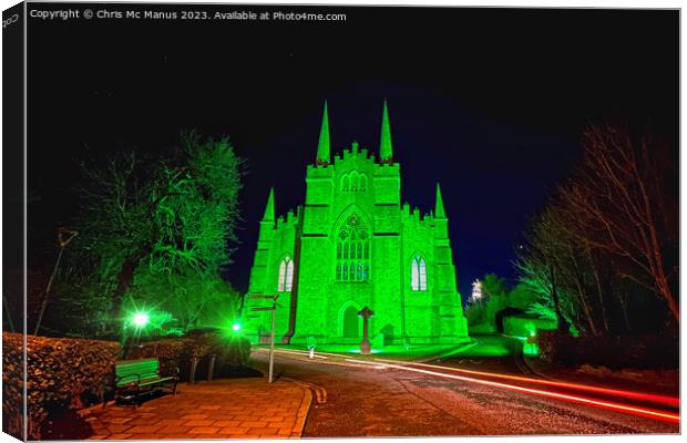 The Glowing Heart of St Patrick Canvas Print by Chris Mc Manus
