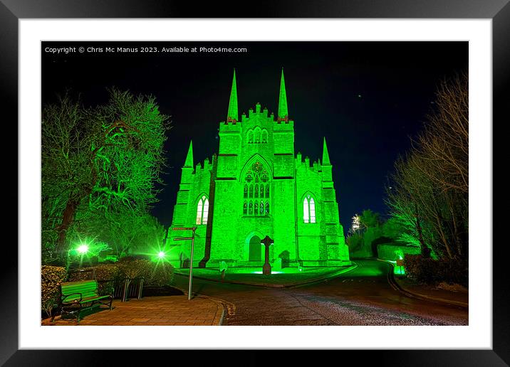 Down Cathedral Downpatrick Framed Mounted Print by Chris Mc Manus