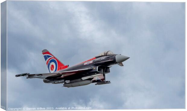 The British Beast Typhoon Jet Canvas Print by Darren Wilkes