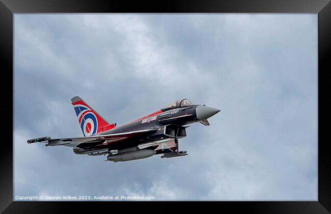 The British Beast Typhoon Jet Framed Print by Darren Wilkes