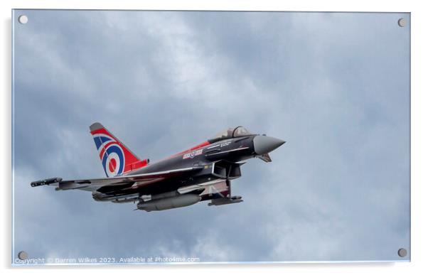 The British Beast Typhoon Jet Acrylic by Darren Wilkes