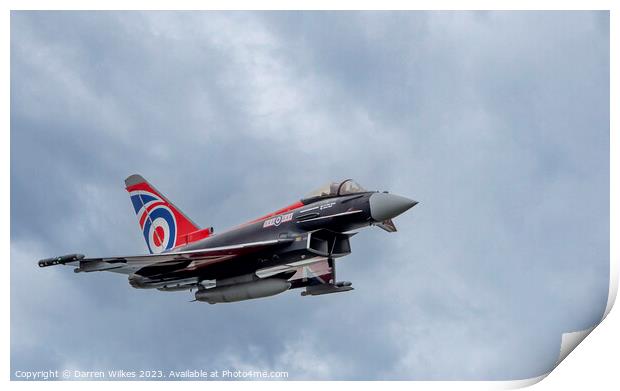 The British Beast Typhoon Jet Print by Darren Wilkes