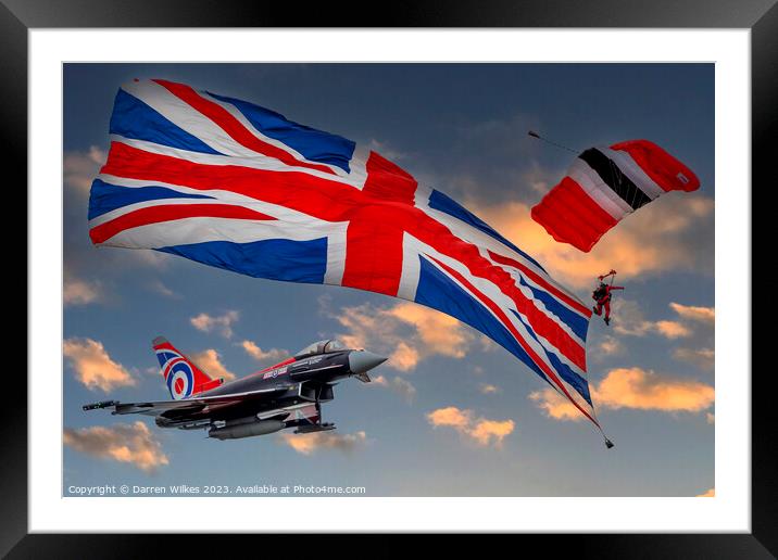 The Best of British Skies Framed Mounted Print by Darren Wilkes