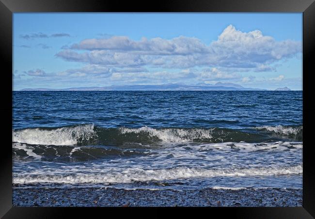 Ayrshire seascape taking in Arran Framed Print by Allan Durward Photography