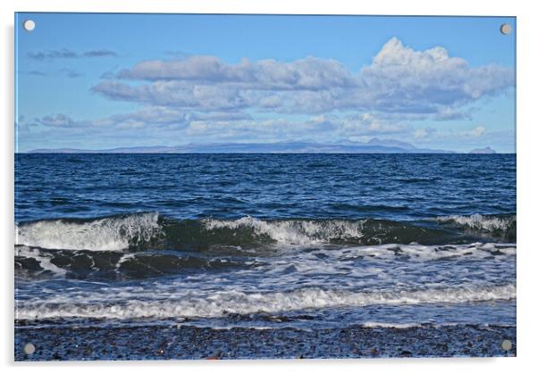 Ayrshire seascape taking in Arran Acrylic by Allan Durward Photography