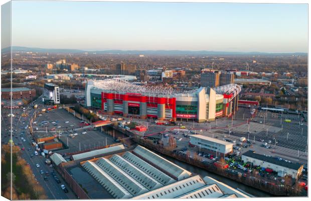 Old Trafford Manchester Canvas Print by Apollo Aerial Photography