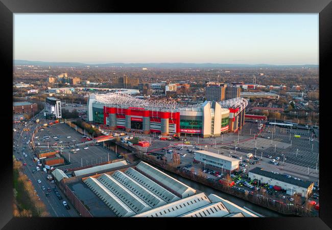 Old Trafford Manchester Framed Print by Apollo Aerial Photography