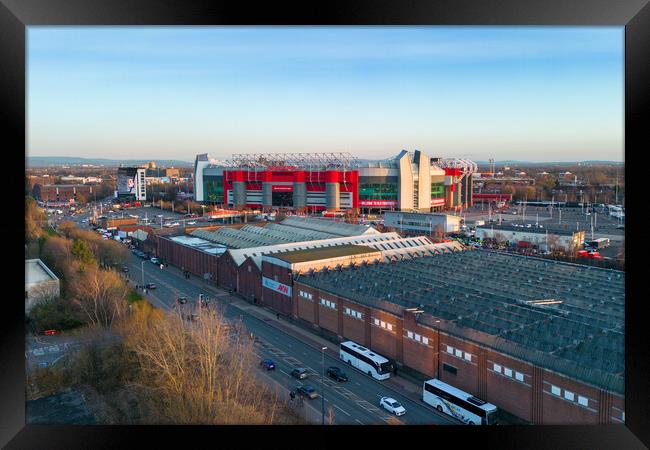 Old Trafford Framed Print by Apollo Aerial Photography