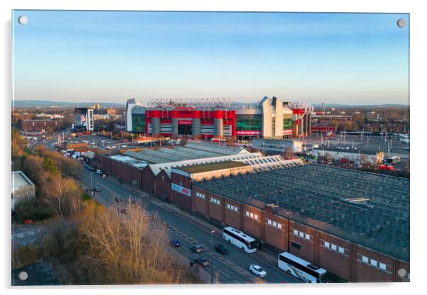 Old Trafford Acrylic by Apollo Aerial Photography
