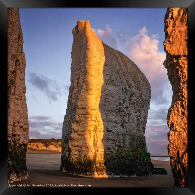 Chalk Stack Framed Print by Ian Saunders